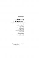 Modern Epidemiology [3 ed.]
 0781755646, 9780781755641