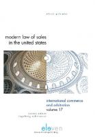Modern Law of Sales in the United States
 9789462740969, 9789462364394