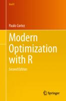 Modern Optimization with R (Use R!) [2nd ed. 2021]
 3030728188, 9783030728182