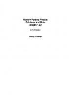 Modern Particle Physics Student Solutions Manual
 978-1-107-03426-6