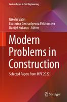 Modern Problems in Construction: Selected Papers from MPC 2022 (Lecture Notes in Civil Engineering, 372) [1st ed. 2024]
 3031367227, 9783031367229