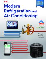Modern Refrigeration and Air Conditioning [20 ed.]
 1631263544, 9781631263545