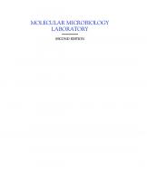 Molecular Microbiology Laboratory [2 ed.]
 9780123970442