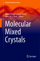 Molecular Mixed Crystals (Physical Chemistry in Action)
 3030687260, 9783030687267