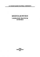 Molecular physics: laboratory practicum in physics
 9786010421080
