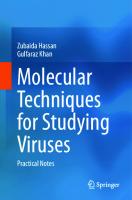 Molecular Techniques for Studying Viruses: Practical Notes [1st ed. 2024]
 9819980968, 9789819980963