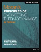 Morans Principle of Engineering Thermody
 1119454069, 9781119454069
