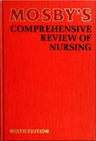 Mosby's Comprehensive Review of Nursing [9 ed.]
 0801635292, 9780801635298