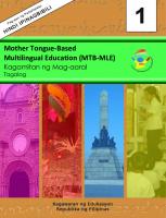 Mother Tongue-Based Multilingual Education (MTB-MLE). Kagamitan ng Mag-aaral Tagalog 1
 9789719981701