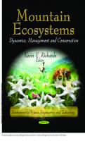 Mountain Ecosystems: Dynamics, Management and Conservation: Dynamics, Management and Conservation [1 ed.]
 9781620819371, 9781612093062