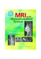 MRI of the musculoskeletal system [6 ed.]
 9781451109184, 1451109180