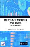 Multivariate Statistics Made Simple A Practical Approach
 9780429877858, 0429877854, 9780429877872, 0429877870, 9781138610958, 113861095X