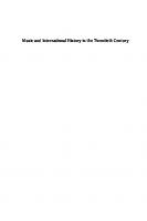 Music and International History in the Twentieth Century
 9781782385011
