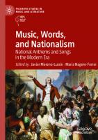 Music, Words, and Nationalism: National Anthems and Songs in the Modern Era (Palgrave Studies in Music and Literature)
 3031416430, 9783031416439