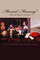 Musical Meaning and Human Values
 9780823230099, 0823230090