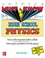 Must Knoe High School Physics - Christopher Bruhn