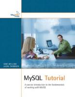 MySQL tutorial
 0672325845, 9780672325847