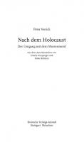 Nach dem Holocaust. Der Umgang mit dem Massenmord