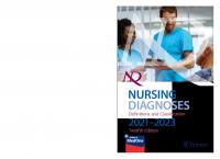 NANDA International Nursing Diagnoses: Definitions and Classification 2021-2023 [12th Edition]
 1684204542, 9781684204540, 9781684204557