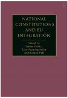 National Constitutions and EU Integration
 1509906762, 9781509906765