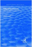 National Development : Being More Effective and More Efficient
 9781351730143, 9781138739505