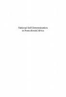 National Self-Determination in Postcolonial Africa
 9781685852870