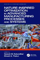 Nature-Inspired Optimization in Advanced Manufacturing Processes and Systems
 2020028003, 2020028004, 9780367532604, 9781003081166