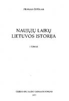 Naujųjų laikų Lietuvos istorija [1]