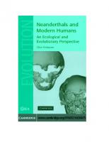 Neanderthals and Modern Humans: An Ecological and Evolutionary Perspective  [1 ed.]
 0521820871, 9780521820875, 9780511184642