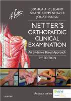 Netter’s Orthopaedic Clinical Examination. An Evidence-Based Approach [3 ed.]
 9780323340632