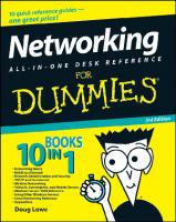 Networking All-in-One Desk Reference For Dummies [1 ed.]
 9780470179154, 0470179155