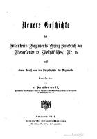 Neuere Geschichte des Infanterie-Regiments Prinz Friedrich der Niederlande (2. Westfälisches) Nr. 15