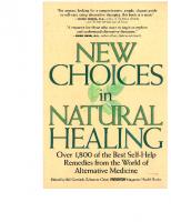 New Choices in Natural Healing
 0875962572, 0875963641