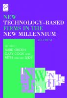 New Technology-Based Firms in the New Millennium
 9781785600326, 9781785600333