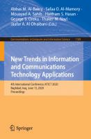 New Trends in Information and Communications Technology Applications: 4th International Conference, NTICT 2020, Baghdad, Iraq, June 15, 2020, Proceedings [1st ed.]
 9783030553395, 9783030553401