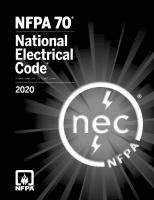 NFPA 70, National Electrical Code [2020 ed.]
 9781455922970, 1455922978