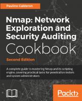 Nmap: Network Exploration and Security Auditing Cookbook - Second Edition: Network discovery and security scanning at your fingertips
 1786467453