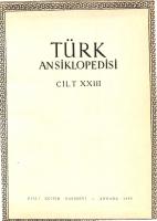 İnönü Ansiklopedisi / Türk Ansiklopedisi (cilt 23)