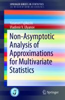 Non-Asymptotic Analysis of Approximations for Multivariate Statistics [1st ed.]
 9789811326158, 9789811326165