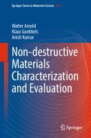 Non-destructive Materials Characterization and Evaluation
 3662664879, 9783662664872