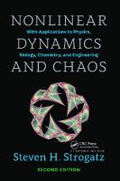 Nonlinear Dynamics and Chaos: With Applications to Physics, Biology, Chemistry, and Engineering [2 ed.]
 0813349109, 9780813349107, 9780429399640, 9780813350844
