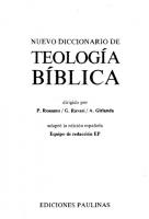 Nuevo Diccionario De Teologia Biblica