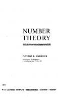 Number Theory [corrected ver.]