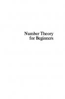 Number Theory for Beginners
 9780387903811, 9781461299578, 038790381X