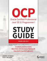 OCP Oracle Certified Professional Java SE 11 Programmer I Study Guide: Exam 1Z0-815
 9781119584704, 9781119584728, 9781119584568, 2019950141