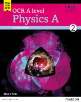 OCR A level Physics A Student Book 2 + ActiveBook (OCR GCE Science 2015) [1 ed.]
 1447990838, 9781447990833