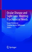 Ocular Disease and Sight Loss: Meeting Psychosocial Needs
 3031217276, 9783031217272