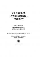 OIL AND GAS ENVIRONMENTAL ECOLOGY