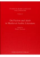On Fiction and Adab in Medieval Arabic Literature
 9783447051828, 3447051825