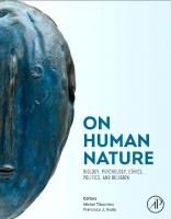 On Human Nature. Biology, Psychology, Ethics, Politics, and Religion
 9780124201903